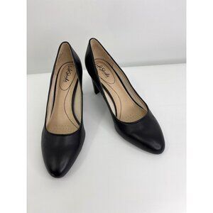 LifeStride Gigi Pump 3" Heels Comfort Round Toe Black 10M